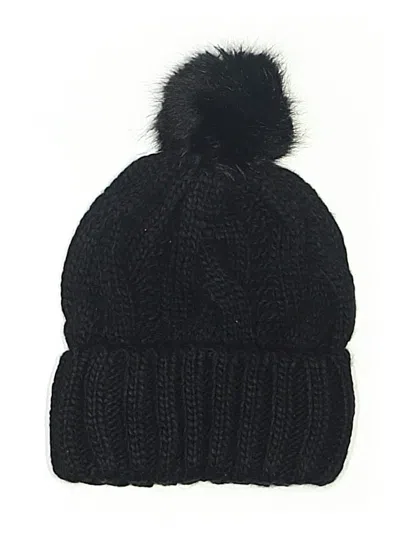 Pre-owned H&m Beanie Hat In Black