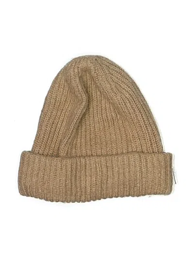 Pre-owned H&m Beanie Hat In Brown