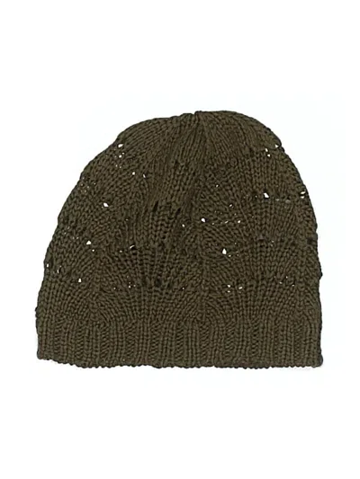 Pre-owned H&m Beanie Hat In Brown
