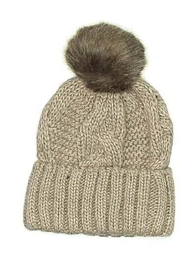 Pre-owned H&m Beanie Hat In Brown