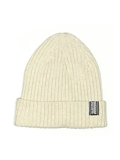 Pre-owned H&m Beanie Hat In Ivory