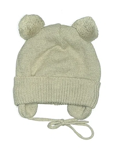 Pre-owned H&m Babies' Beanie Hat In Ivory