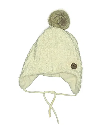 Pre-owned H&m Kids' Beanie Hat In Ivory