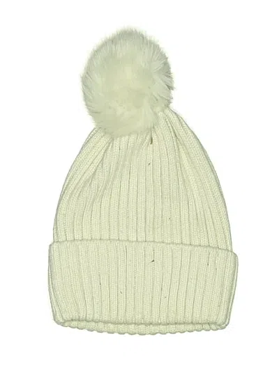 Pre-owned H&m Beanie Hat In White