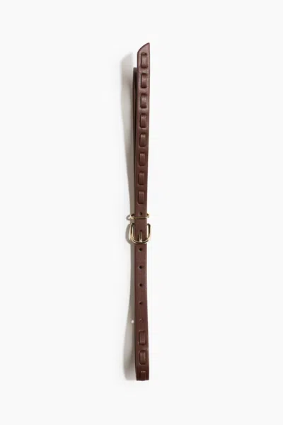 H&m Belt In Brown