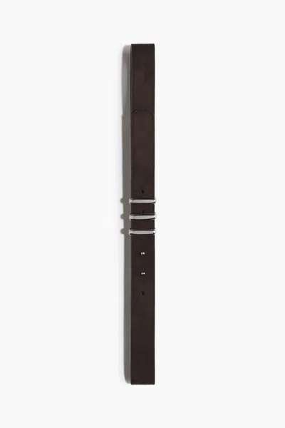 H&m Belt In Dark Brown