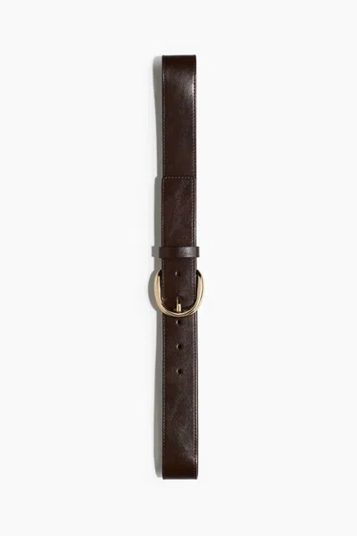 H&m Belt In Dark Brown