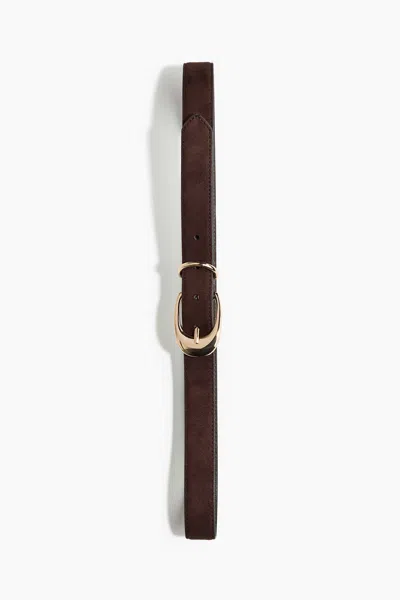 H&m Belt In Dark Brown