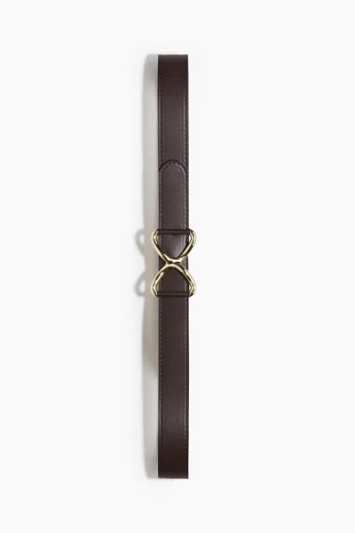 H&m Belt In Dark Brown