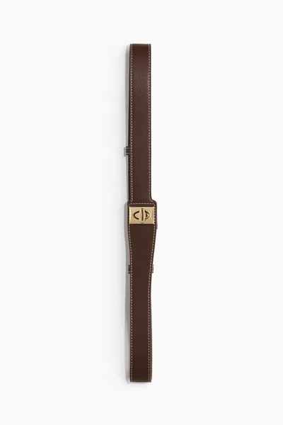 H&m Belt In Dark Brown