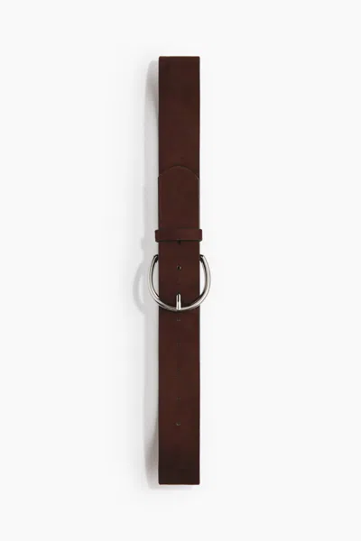 H&m Belt In Dark Brown