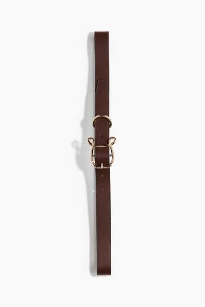 H&m Belt In Dark Brown