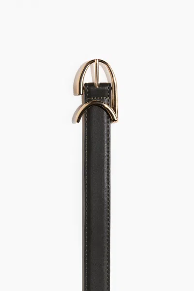 H&m Belt In Dark Green