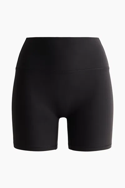 H&m Biking Shorts With Softmove In Black