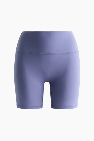H&m Biking Shorts With Softmove In Dusty Violet
