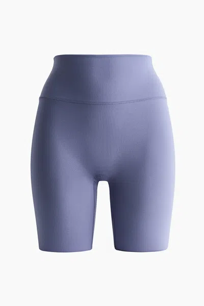 H&m Biking Shorts With Softmove In Dusty Violet