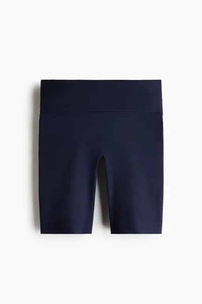 H&m Biking Shorts With Softmove In Blue