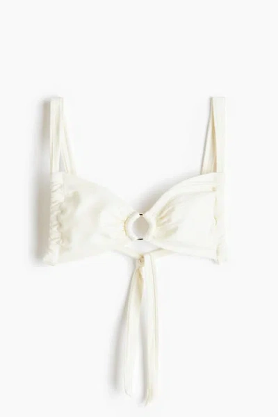 H&m Bikini Top In White