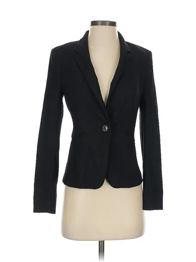 Pre-owned H&m Blazer Jacket In Black