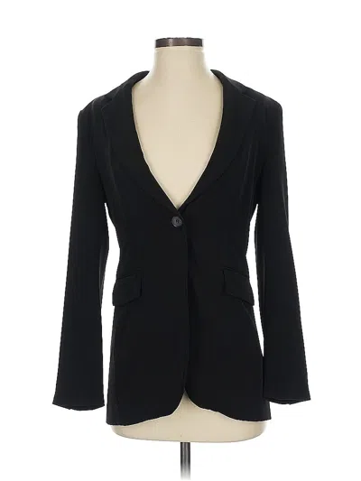 Pre-owned H&m Blazer Jacket In Black