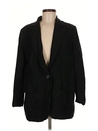 Pre-owned H&m Blazer Jacket In Black