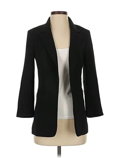 Pre-owned H&m Blazer Jacket In Black
