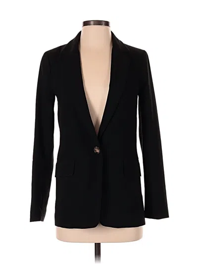Pre-owned H&m Blazer Jacket In Black
