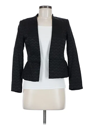 Pre-owned H&m Blazer Jacket In Black