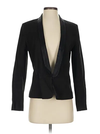 Pre-owned H&m Blazer Jacket In Black