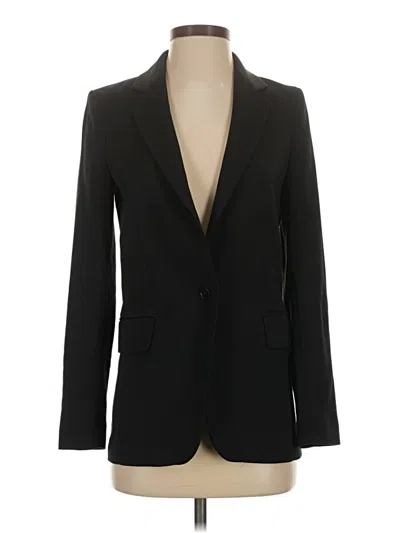 Pre-owned H&m Blazer Jacket In Black