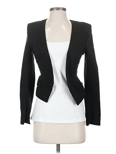 Pre-owned H&m Blazer Jacket In Black