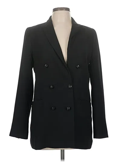 Pre-owned H&m Blazer Jacket In Black
