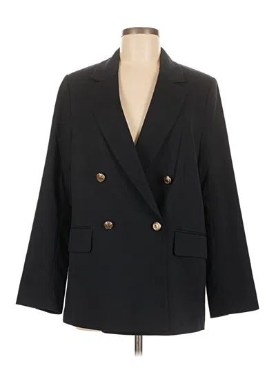 Pre-owned H&m Blazer Jacket In Black