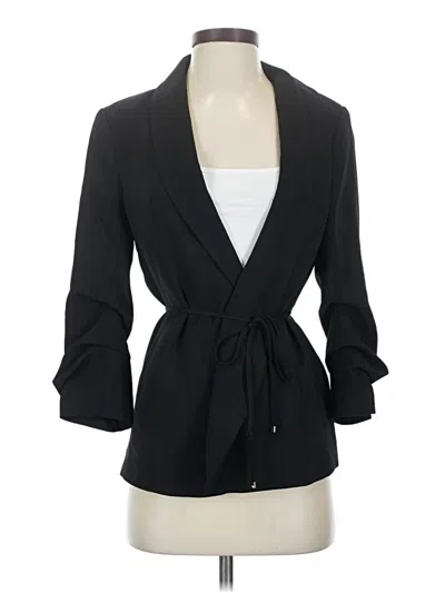 Pre-owned H&m Blazer Jacket In Black