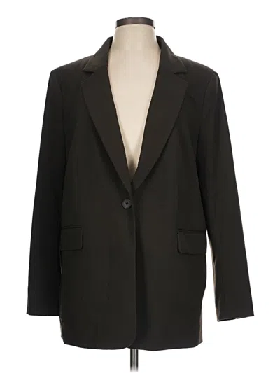Pre-owned H&m Blazer Jacket In Black