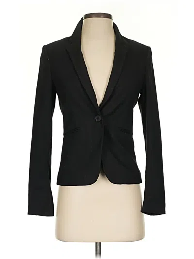 Pre-owned H&m Blazer Jacket In Black