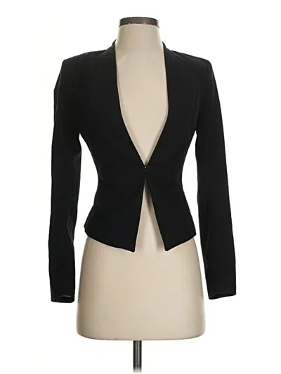 Pre-owned H&m Blazer Jacket In Black