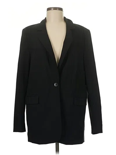Pre-owned H&m Blazer Jacket In Black