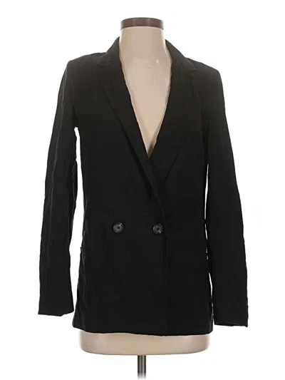 Pre-owned H&m Blazer Jacket In Black