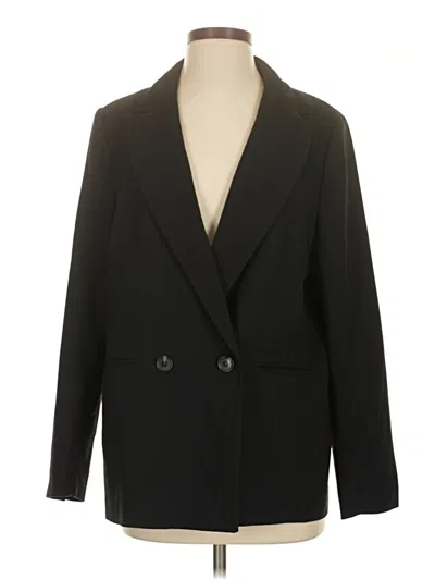 Pre-owned H&m Blazer Jacket In Black