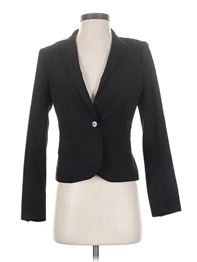 Pre-owned H&m Blazer Jacket In Black
