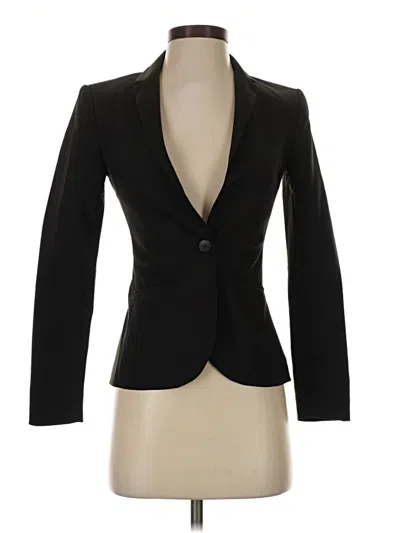 Pre-owned H&m Blazer Jacket In Black