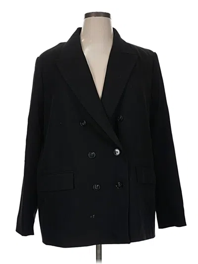 Pre-owned H&m Blazer Jacket In Black