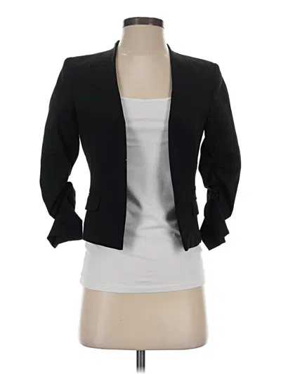 Pre-owned H&m Blazer Jacket In Black