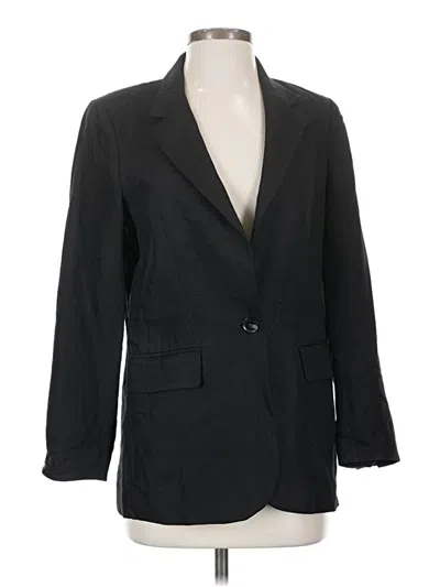 Pre-owned H&m Blazer Jacket In Black