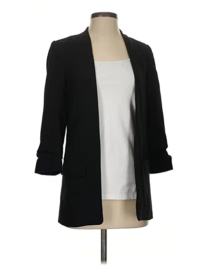 Pre-owned H&m Blazer Jacket In Black