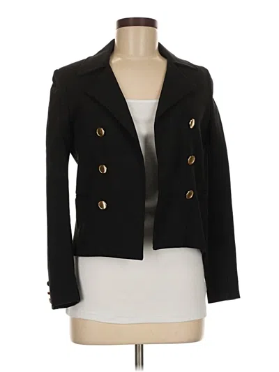 Pre-owned H&m Blazer Jacket In Black