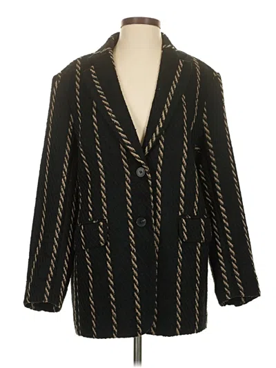 Pre-owned H&m Blazer Jacket In Black