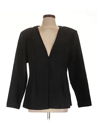 Pre-owned H&m Blazer Jacket In Black
