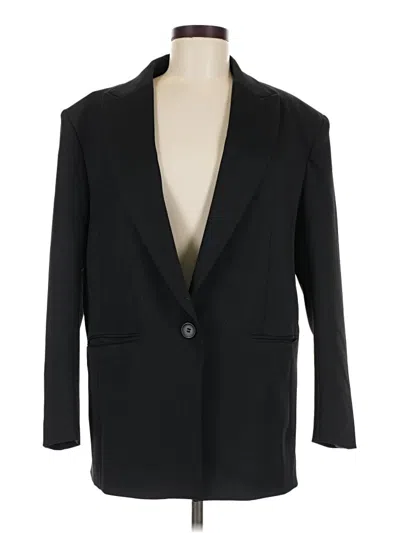 Pre-owned H&m Blazer Jacket In Black